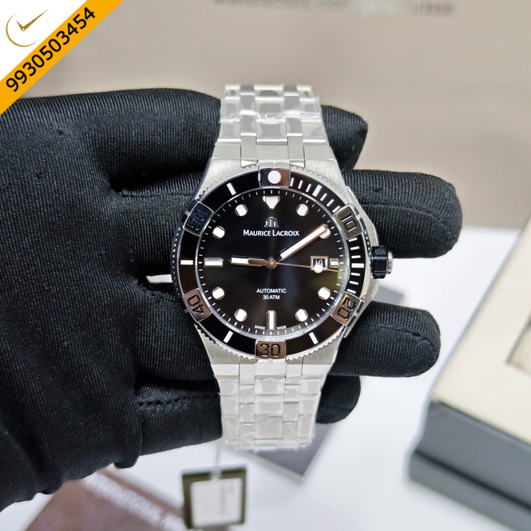 Maurice Lacroix Aikon Venturer Stainless Steel Black Dial Swiss Automatic Watch