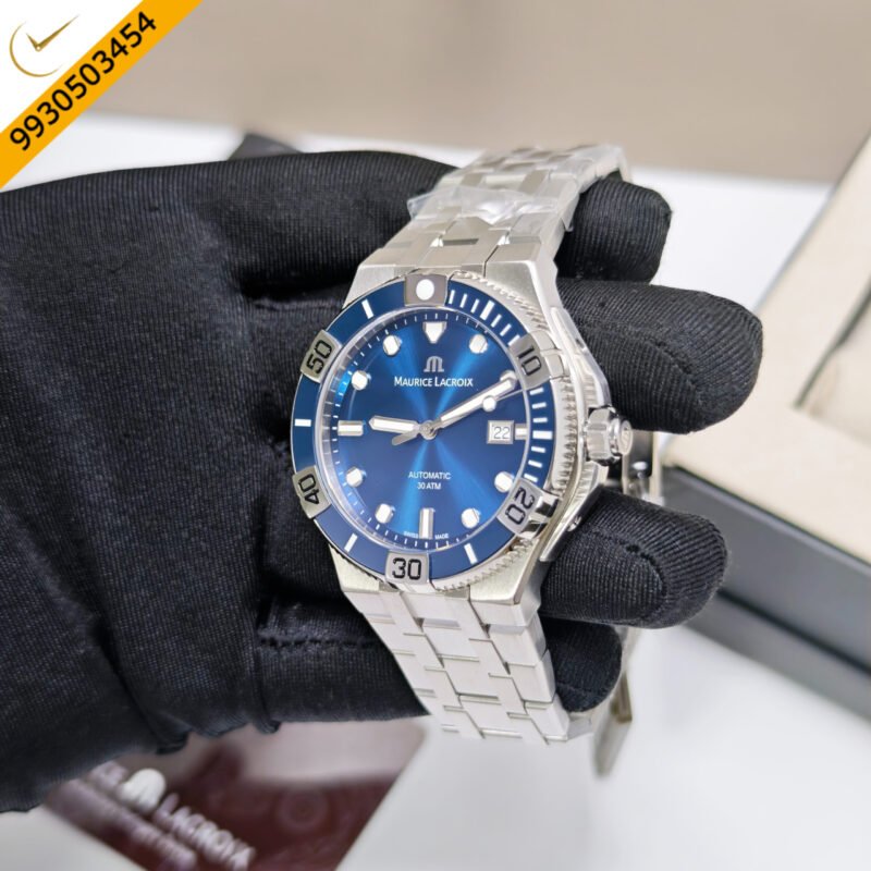 Maurice Lacroix Aikon Venturer Stainless Steel Blue Dial Swiss Automatic Watch - Image 2