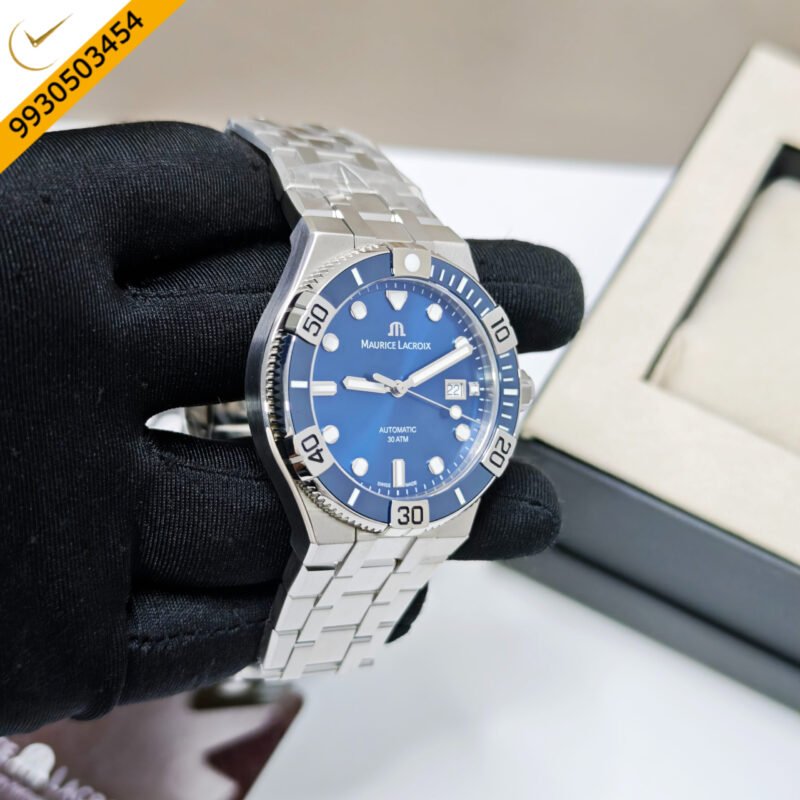 Maurice Lacroix Aikon Venturer Stainless Steel Blue Dial Swiss Automatic Watch - Image 3