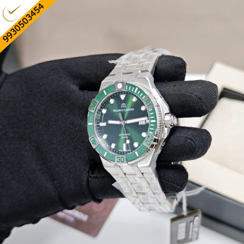 Maurice Lacroix Aikon Venturer Stainless Steel Green Dial Swiss Automatic Watch - Image 2