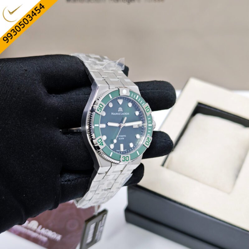 Maurice Lacroix Aikon Venturer Stainless Steel Green Dial Swiss Automatic Watch - Image 3