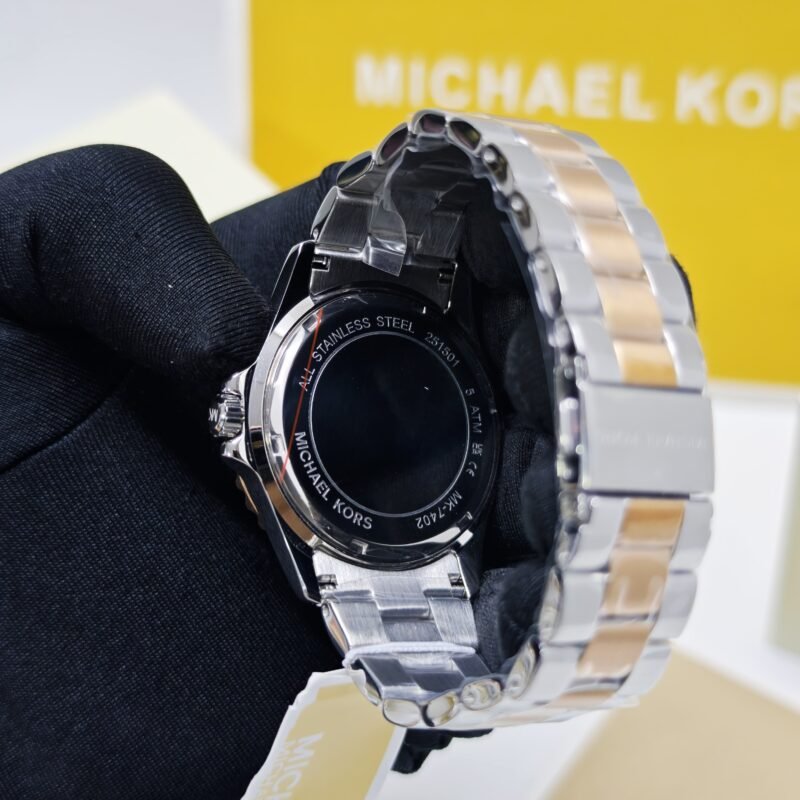 Michael Kors Everest Mother-Of-Pearl MK7402 Steel Rose Gold Diamond Dial Swiss Watch - Image 4
