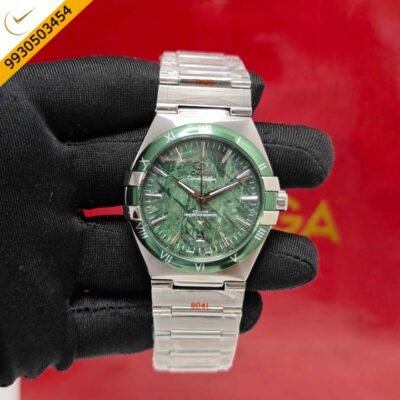 Omega Constellation Co-Axail Meteorite Green Edition Steel Swiss Automatic Watch