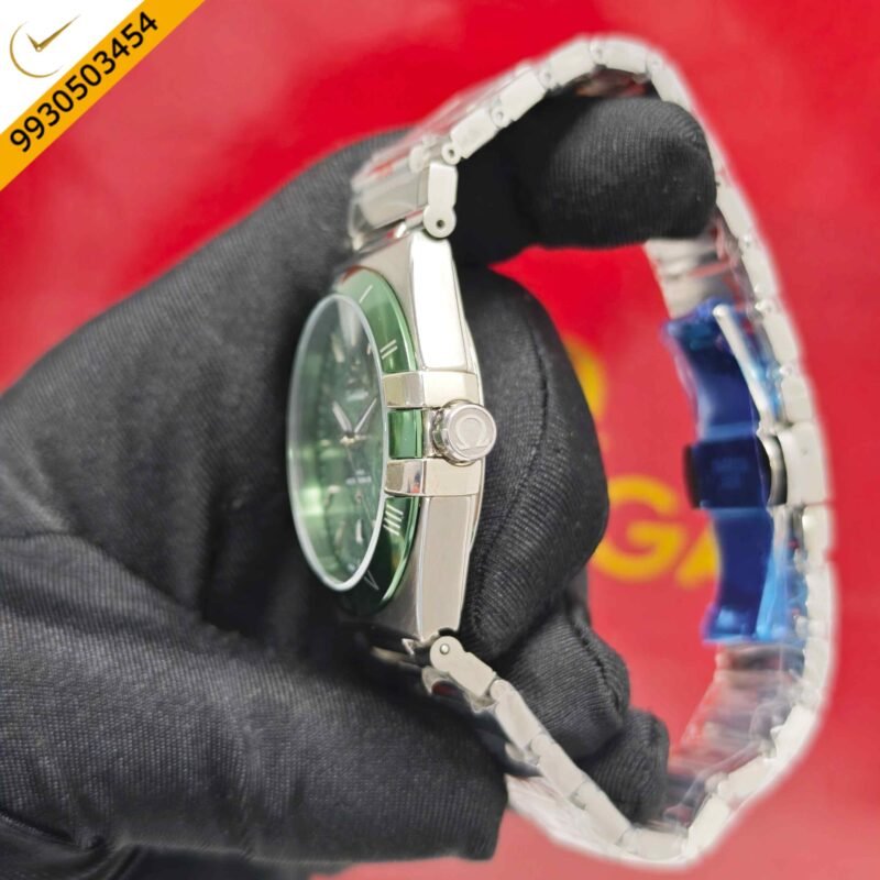 Omega Constellation Co-Axail Meteorite Green Edition Steel Swiss Automatic Watch - Image 2