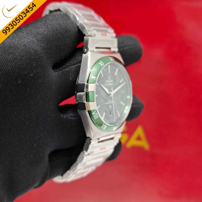 Omega Constellation Co-Axail Meteorite Green Edition Steel Swiss Automatic Watch - Image 3