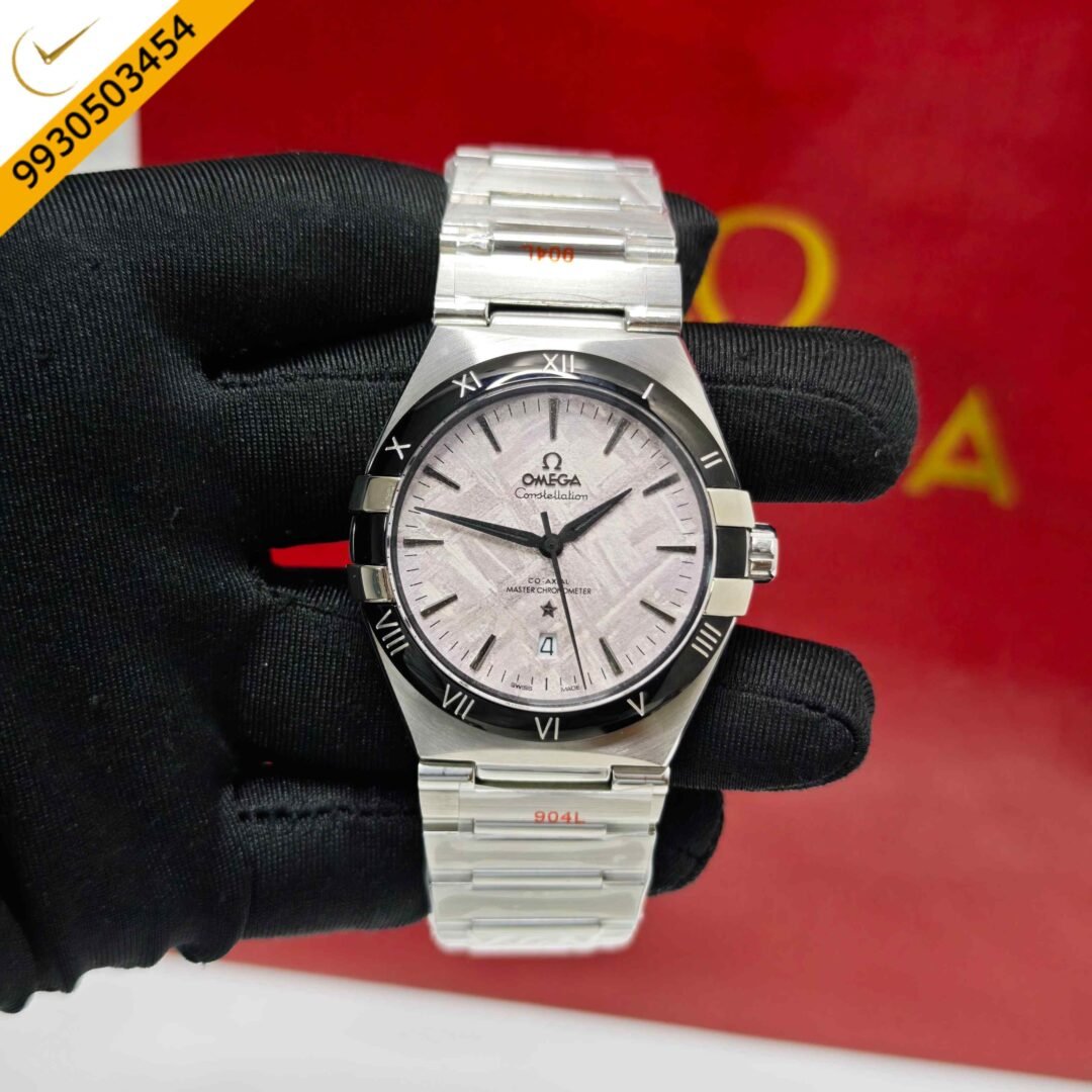 Omega Constellation Co-Axail Meteorite Purple Edition Steel Swiss Automatic Watch