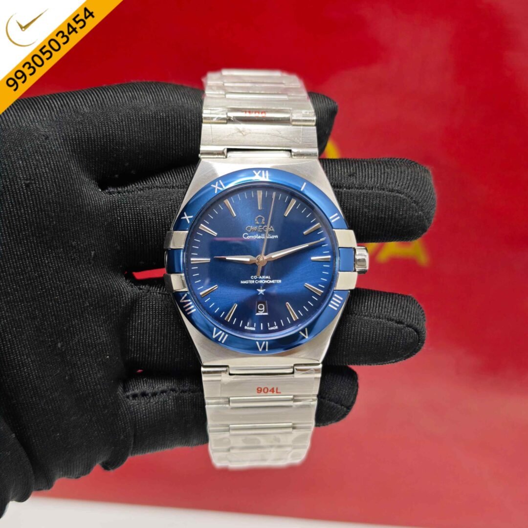 Omega Constellation Co-axial Master Chronometer Steel Blue Dial Swiss Automatic Watch
