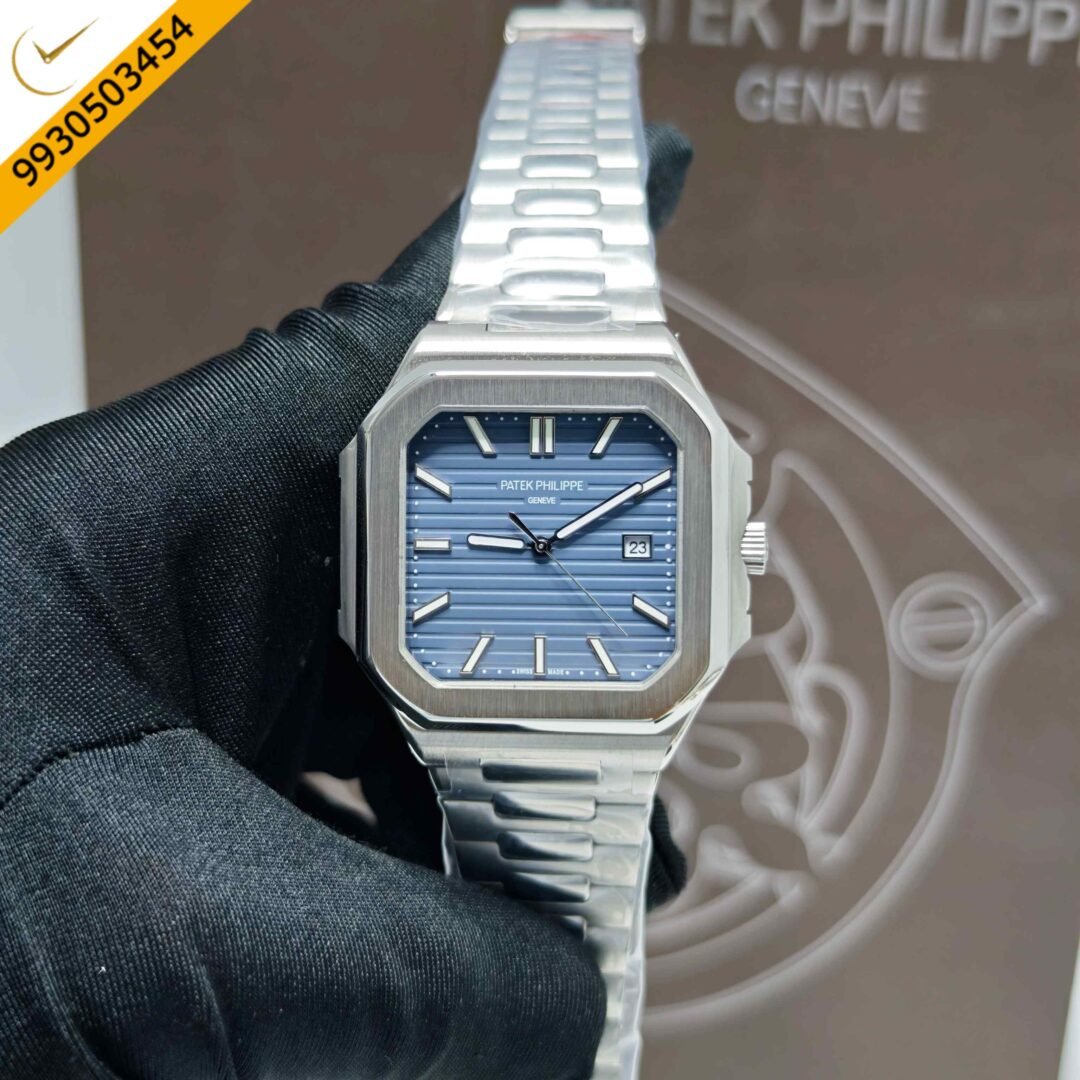 Patek Philippe Cubitus Steel Blue Dial Steel Strap Swiss Automatic Watch