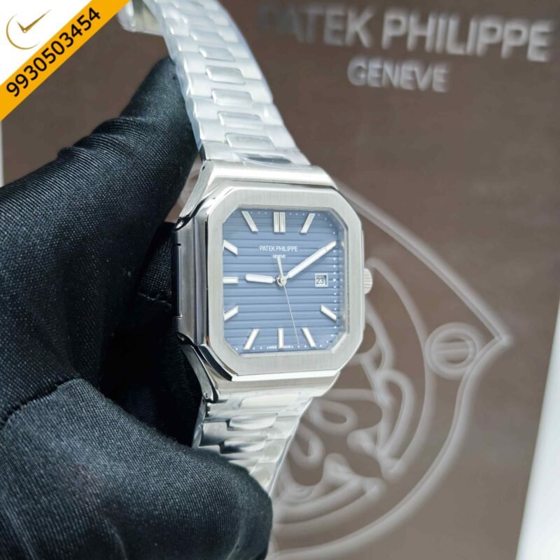 Patek Philippe Cubitus Steel Blue Dial Steel Strap Swiss Automatic Watch - Image 3