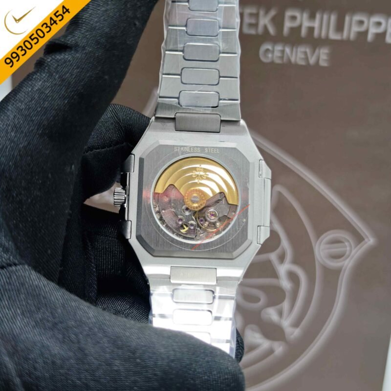 Patek Philippe Cubitus Steel Blue Dial Steel Strap Swiss Automatic Watch - Image 4