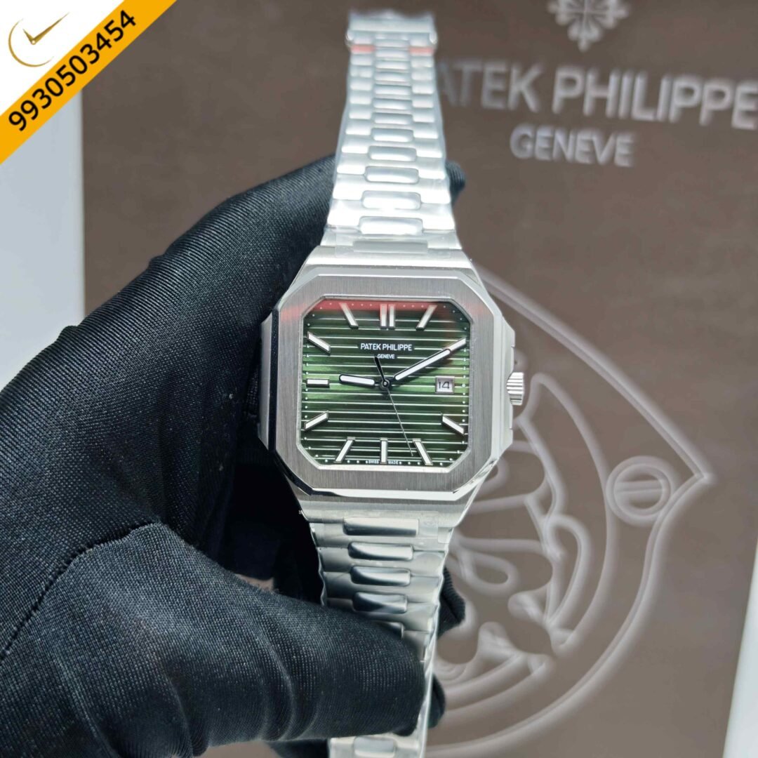 Patek Philippe Cubitus Steel Green Dial Steel Strap Swiss Automatic Watch