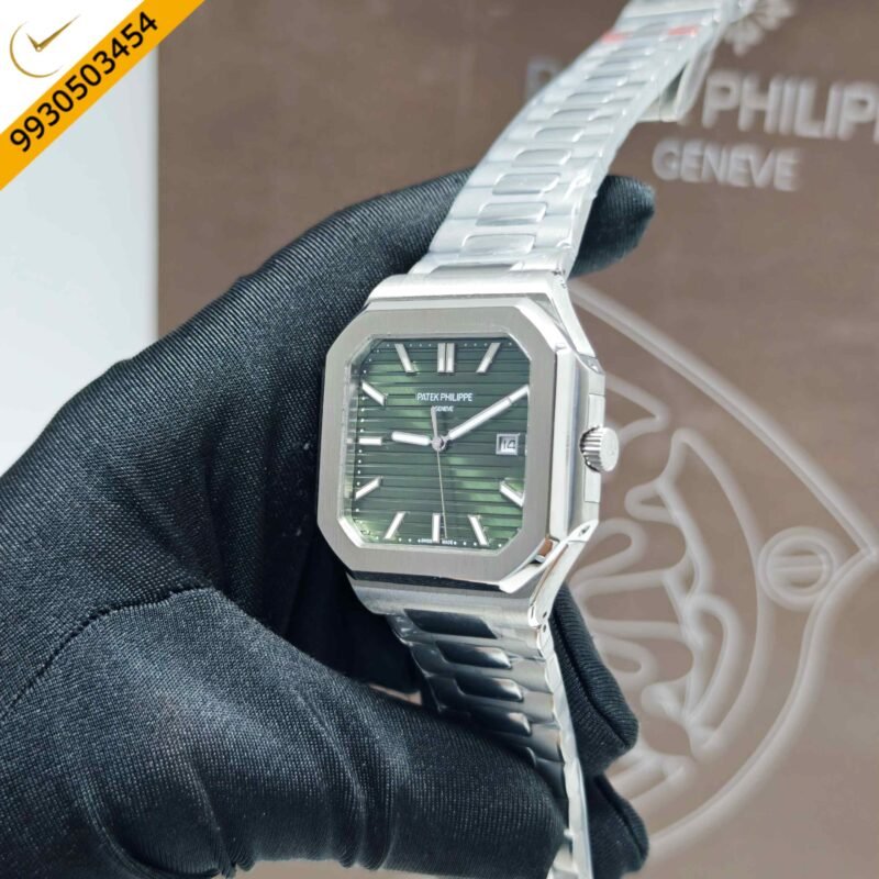 Patek Philippe Cubitus Steel Green Dial Steel Strap Swiss Automatic Watch - Image 2