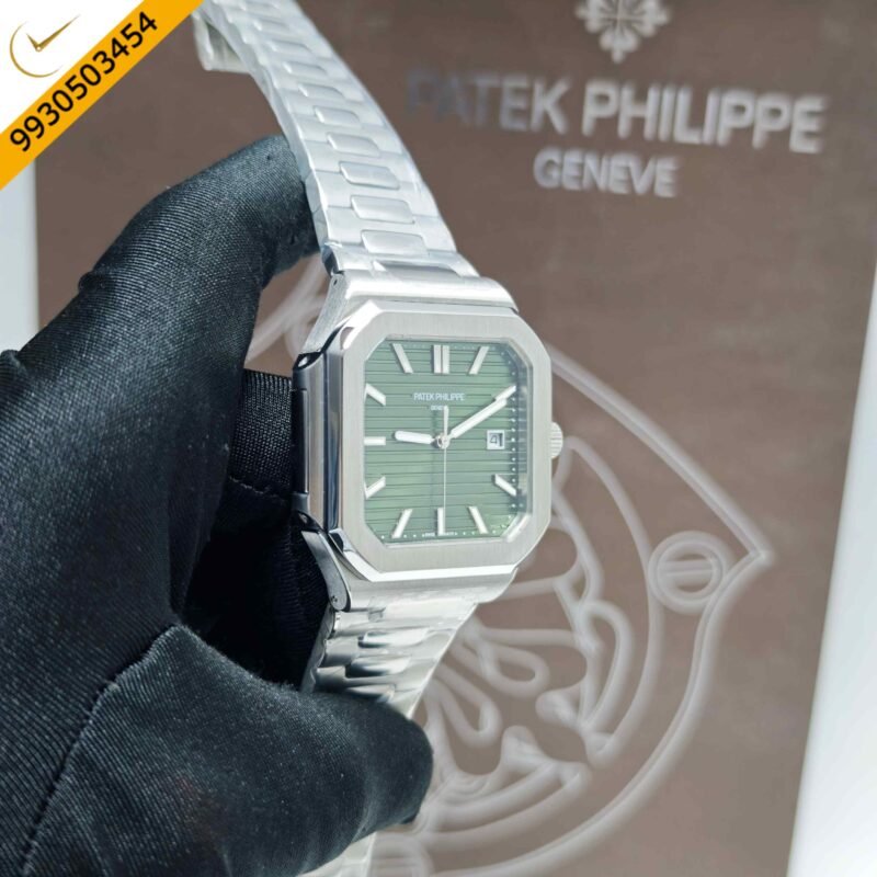 Patek Philippe Cubitus Steel Green Dial Steel Strap Swiss Automatic Watch - Image 3