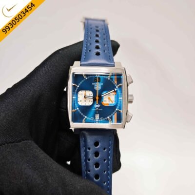TAG Heuer Monaco Chronograph x Gulf Steel Blue Dial Swiss Automatic Watch