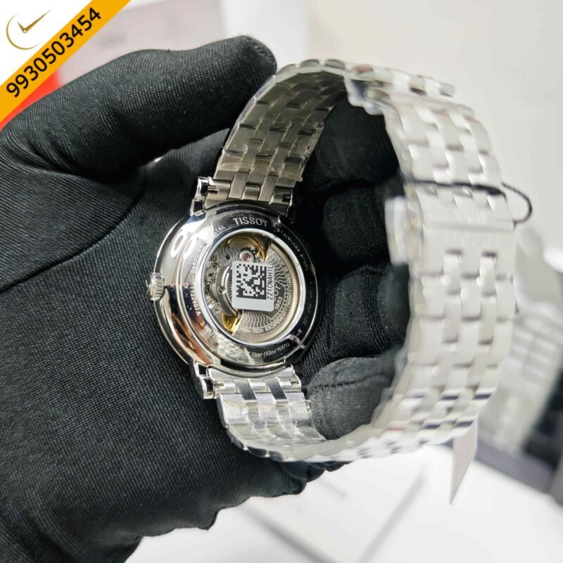 Tissot Carson Powermatic 80 Stainless Steel Black Dial Store Quality Swiss Automatic Watch - Image 3