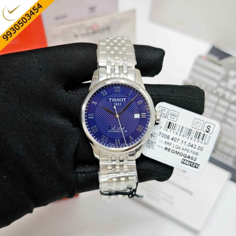 Tissot Le Locle Powermatic 80 Stainless Steel Blue Dial Store Quality Swiss Automatic Watch - Image 2