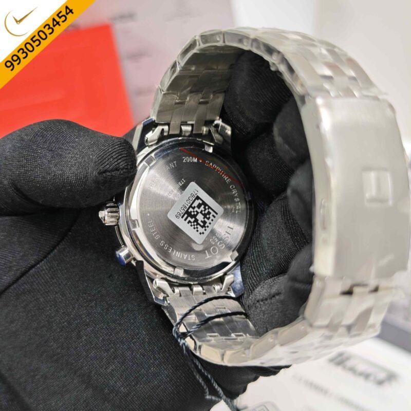 Tissot PRC 200 Chronograph Stainless Steel Black Dial Store Quality Swiss Automatic Watch - Image 3