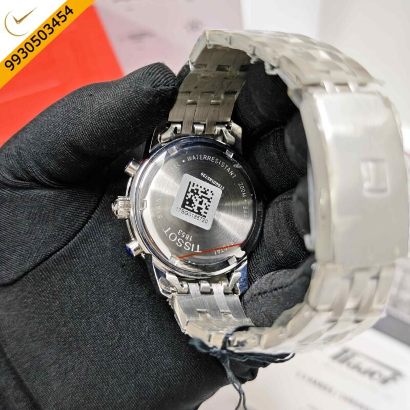 Tissot PRC 200 Chronograph Stainless Steel Blue Dial Store Quality Swiss Automatic Watch - Image 3