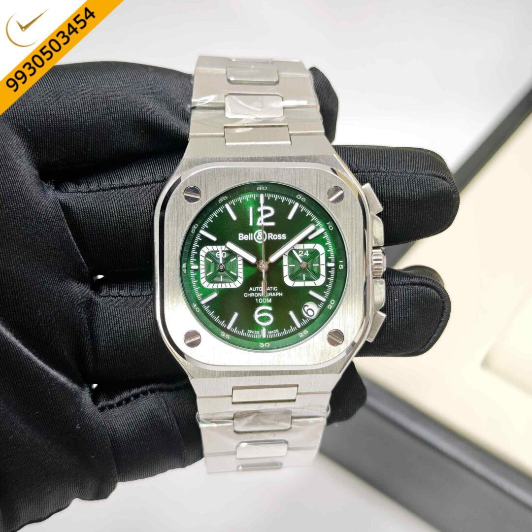 Bell & Ross BR-05 Chronograph Steel Green Dial Swiss Watch