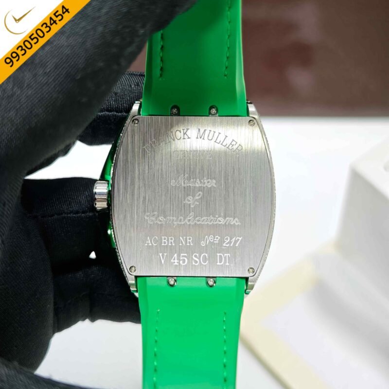 Franck Muller Vanguard Yachting Diamond Case Green Dial Swiss Automatic Watch - Image 4