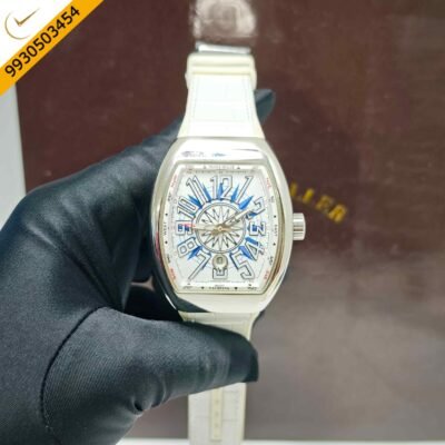 Franck Muller Yachting Vanguard V45 SC DT Steel White Dial Swiss Automatic Watch