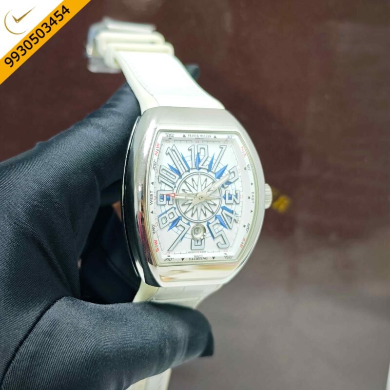 Franck Muller Yachting Vanguard V45 SC DT Steel White Dial Swiss Automatic Watch - Image 3