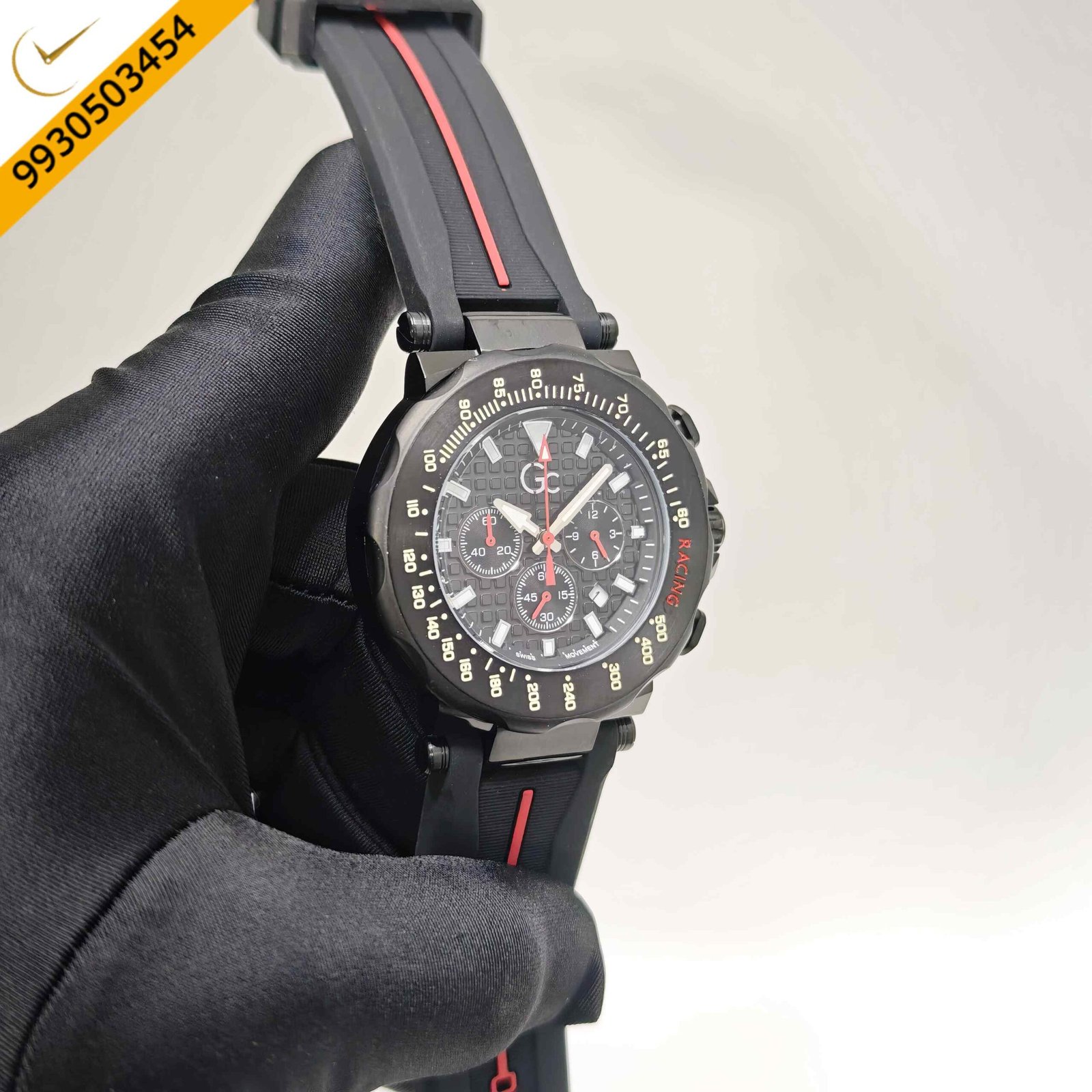 Gc DiverCode Chrono Y63005G7MF Steel Full Black Edition Swiss Watch - Image 3