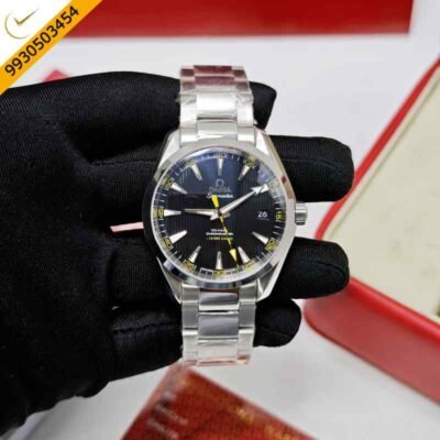 Omega Aqua Terra C0-Axial Master Chronometer Steel Black & Yellow Dial Swiss ETA Auomatic Watch