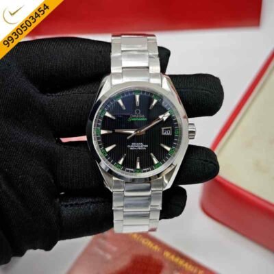 Omega Seamaster Aqua Terra 150M Steel Black & Green Dial Swiss ETA Automatic Watch
