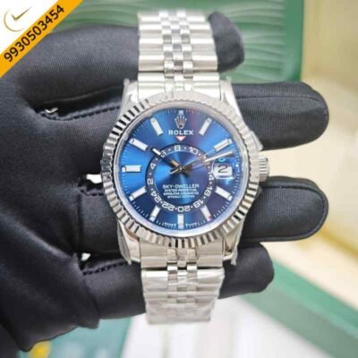 Rolex Sky-Dweller Steel Blue Dial Swiss ETA Calibre 9001 Automatic Watch