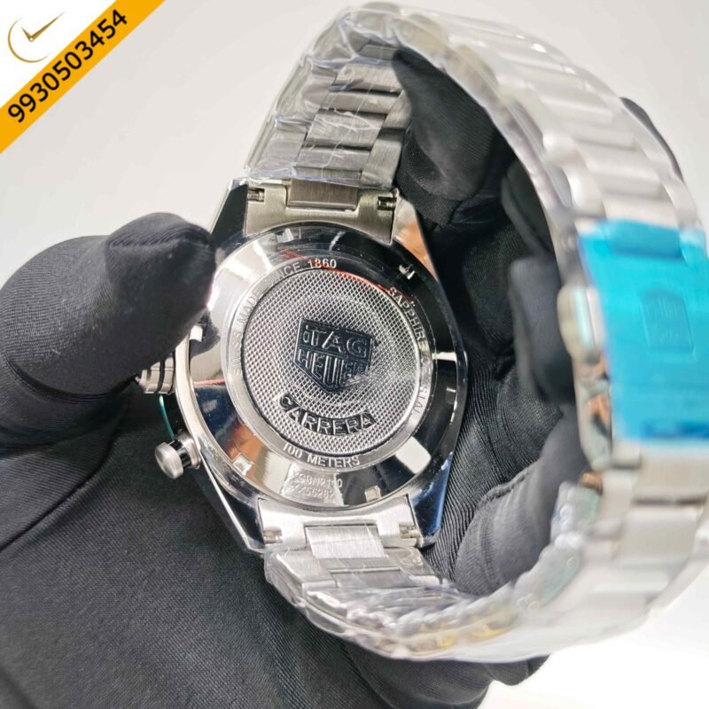 Tag Heuer Carrera Sport Steel Chronograph Tiffeny Blue Dial Swiss Watch - Image 4