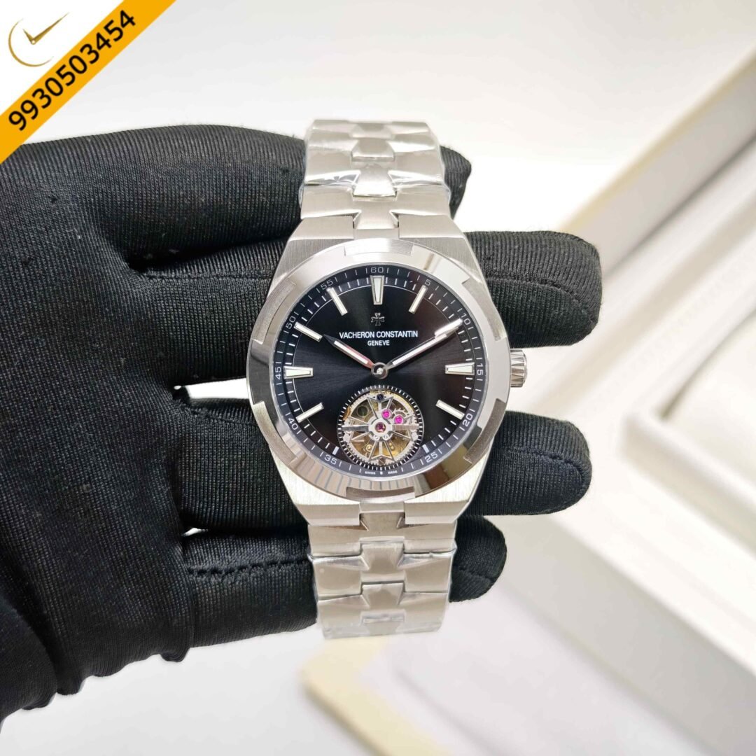 Vacheron Constantin Overseas 6000V Tourbillon Stainless Steel Black Dial Swiss Automatic Watch
