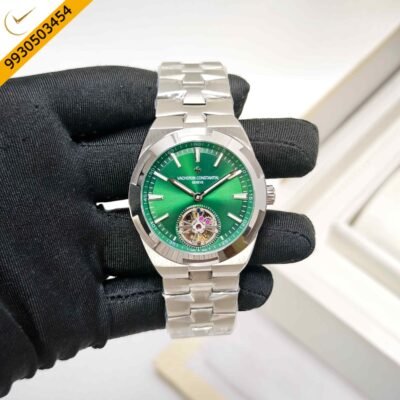 Vacheron Constantin Overseas 6000V Tourbillon Stainless Steel Green Dial Swiss Automatic Watch
