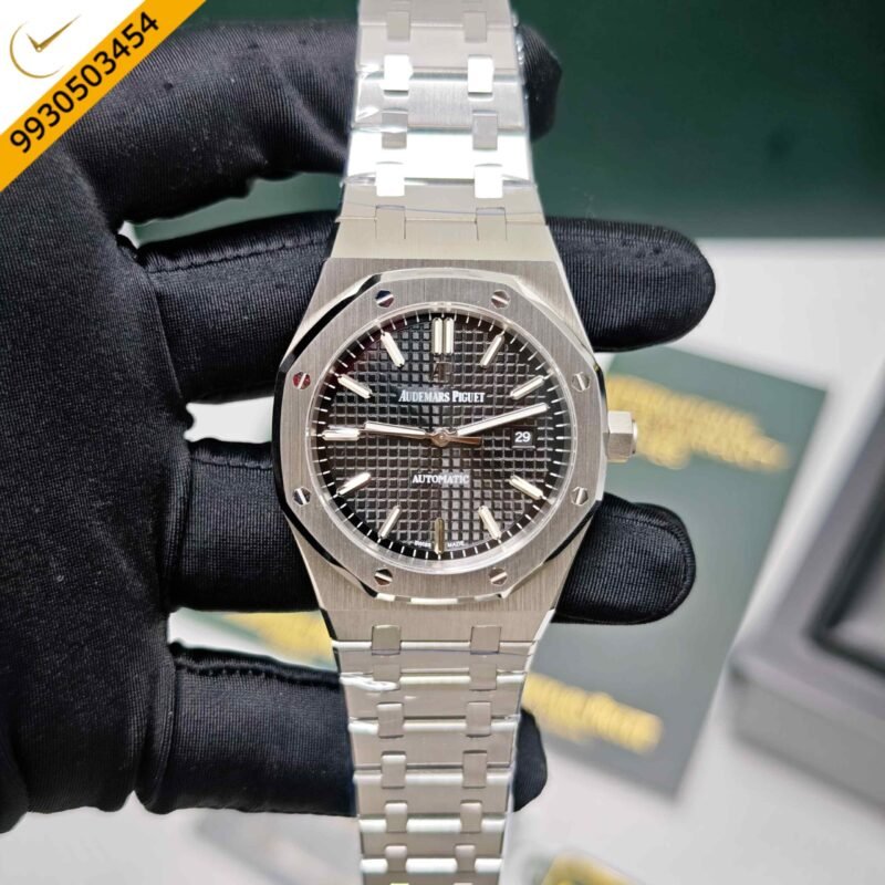 Audemars Piguet Royal Oak 50th Anniversary Steel Black Dial Swiss Semi ETA Automatic Watch