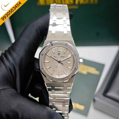 Audemars Piguet Royal Oak 50th Anniversary Steel Silver Dial Swiss Semi ETA Automatic Watch