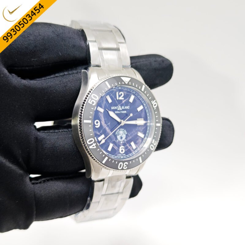 Montblanc 1858 Iced Sea Steel Black Dial Swiss Automatic Watch - Image 3
