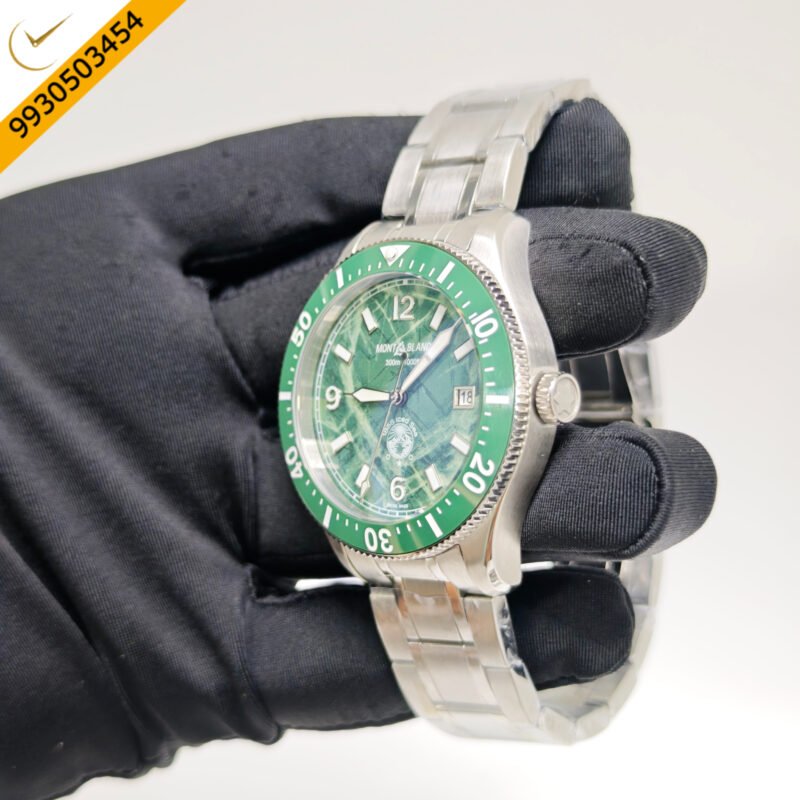 Montblanc 1858 Iced Sea Steel Green Dial Swiss Automatic Watch - Image 2