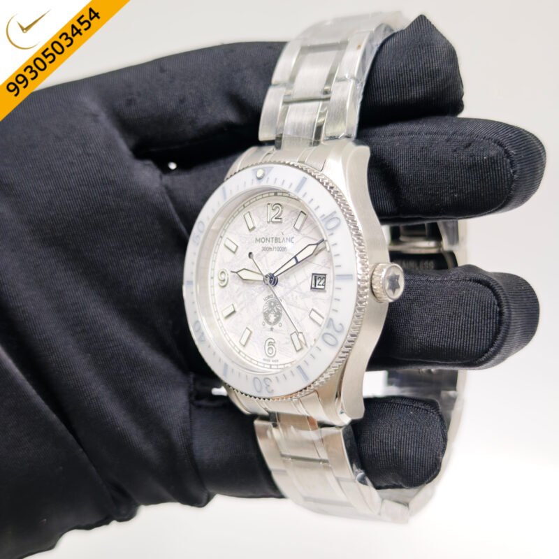 Montblanc 1858 Iced Sea Steel White Dial Swiss Automatic Watch - Image 2