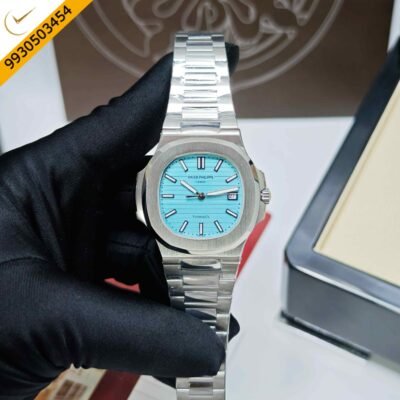 Patek Philippe Geneve Tiffany & Co Steel Tiffany Dail Swiss Semi ETA Automatic Watch