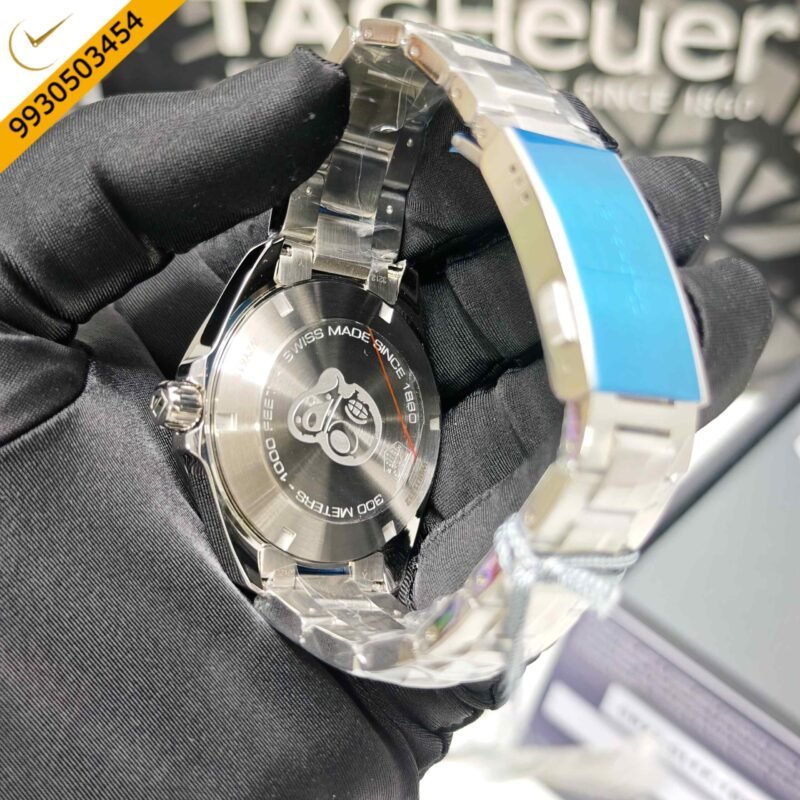 TAG Heuer Aquaracer 300M Stainless Steel Navy Blue Dial Store Quality Swiss Watch - Image 5