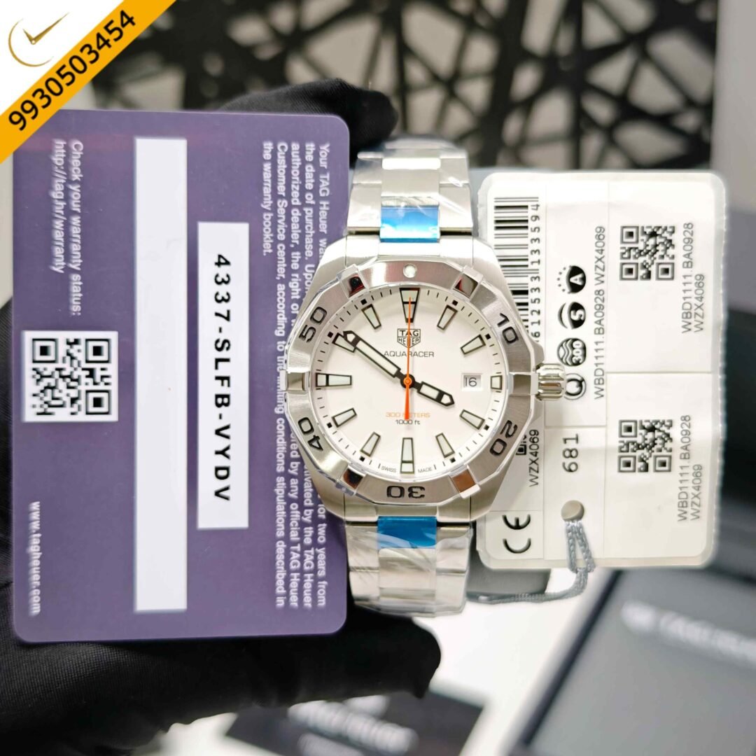 TAG Heuer Aquaracer 300M Stainless Steel White Dial Store Quality Swiss Automatic Watch