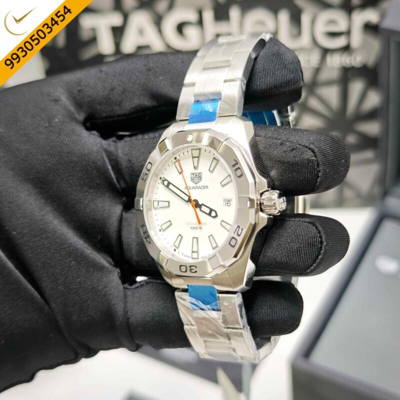 TAG Heuer Aquaracer 300M Stainless Steel White Dial Store Quality Swiss Automatic Watch - Image 3