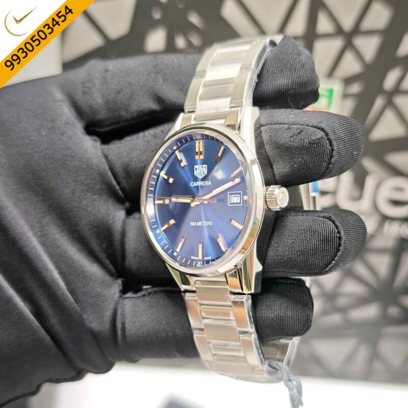 TAG Heuer Carrera 100M Steel Blue Dial Swiss Quartz Store Quality Watch - Image 3