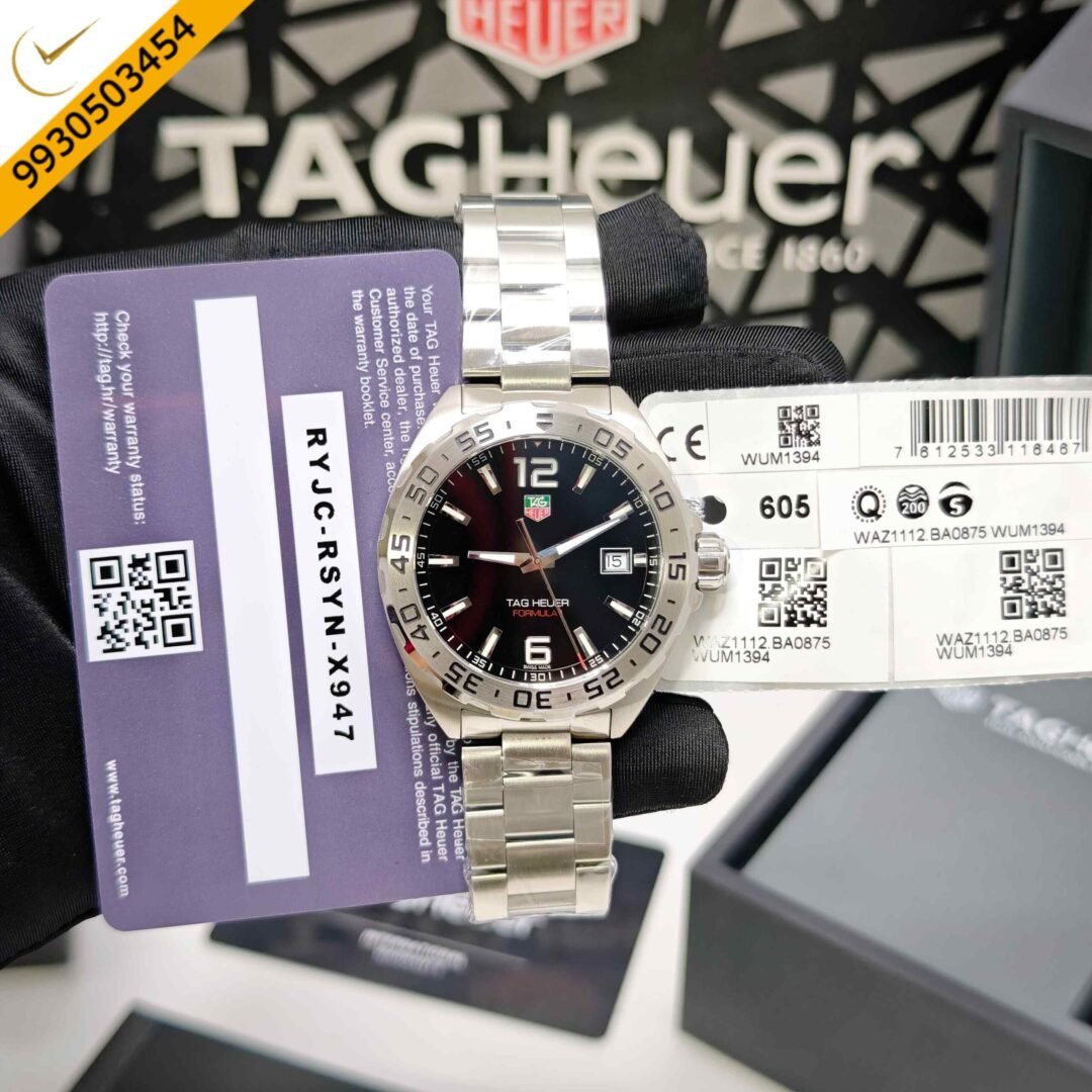 TAG Heuer Formula 1 Date-Steel Black Dial Swiss Quartz Store Quality Watch