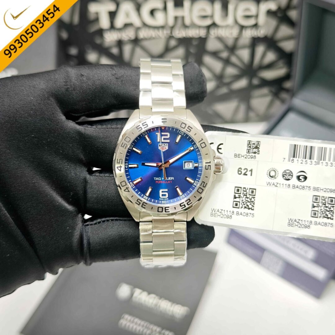 TAG Heuer Formula 1 Date - Steel Blue Dial Swiss Quartz Store Quality Watch