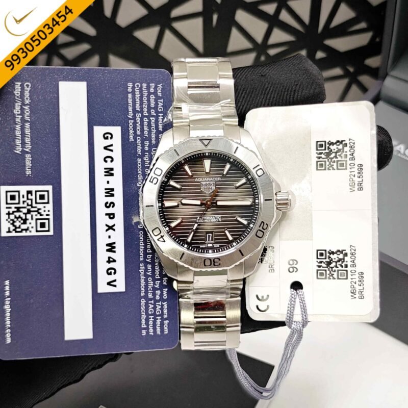Tag Heuer Aquaracer Professional 200M Date Steel Black Dial Swiss Automatic Store Quality Watch