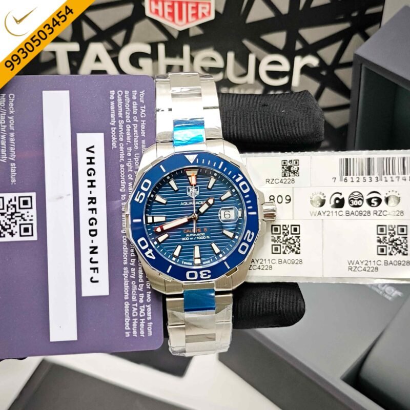 Tag Heuer Calibre 5 Aquaracer Steel Blue Dial Swiss Store Quality Automatic Watch