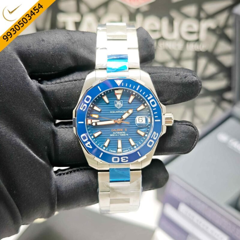 Tag Heuer Calibre 5 Aquaracer Steel Blue Dial Swiss Store Quality Automatic Watch - Image 2