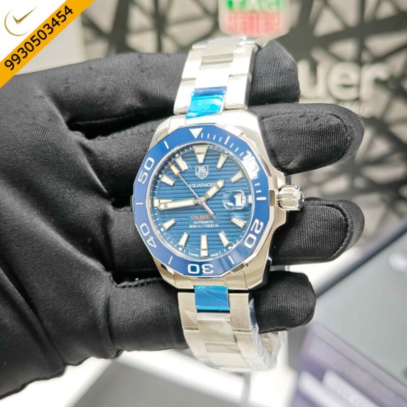 Tag Heuer Calibre 5 Aquaracer Steel Blue Dial Swiss Store Quality Automatic Watch - Image 3