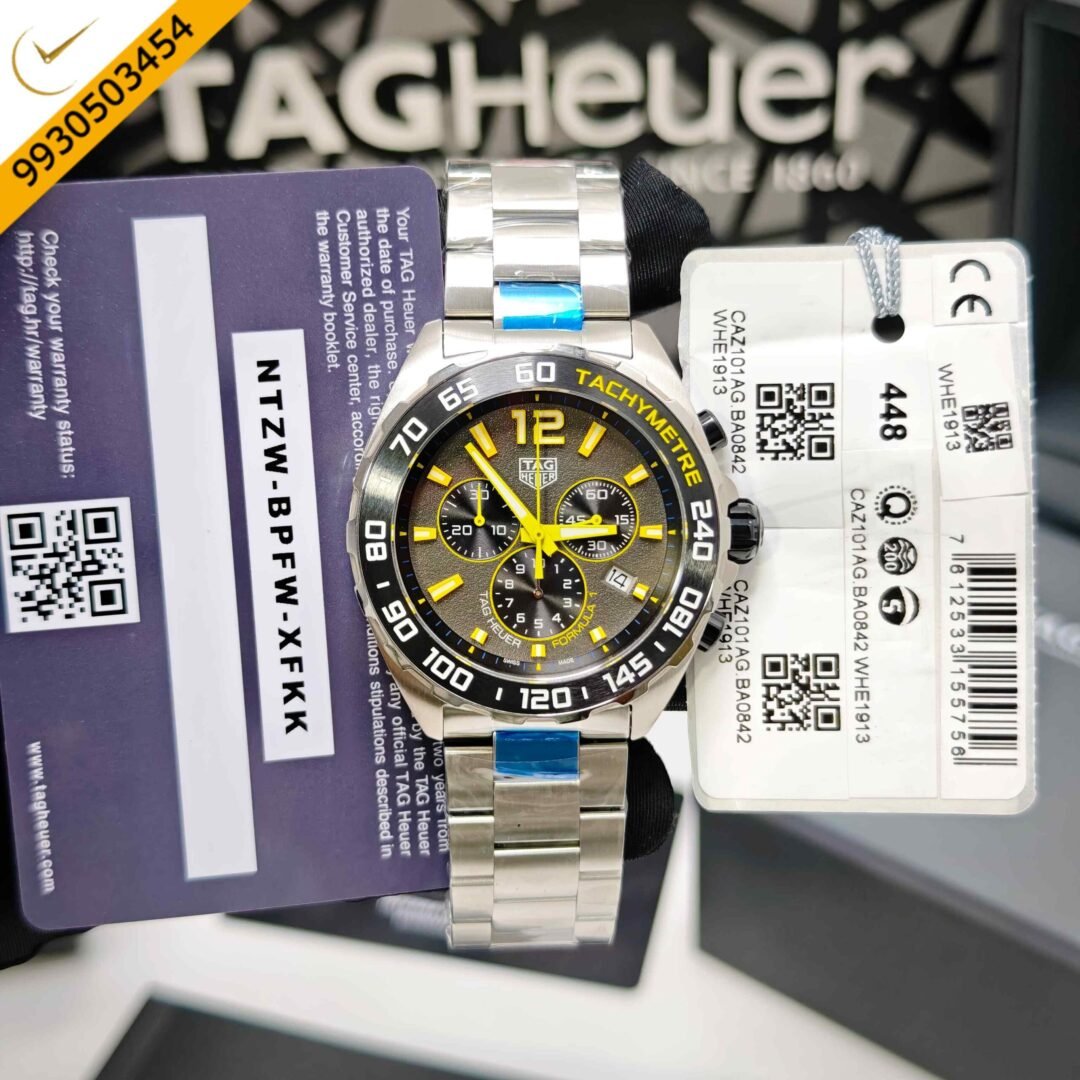 Tag Heuer Formula 1 Chronograph Steel Grey Dial  Store Quality Swiss Watch